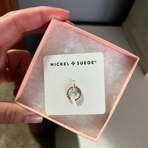 Nickel & Suede Gold Ear Cuff Earring NEW